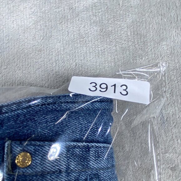 Vintage Diesel Industry Baggy Jeans 33 Blue Denim All Day Comfort Distressed Hem - Picture 13 of 14